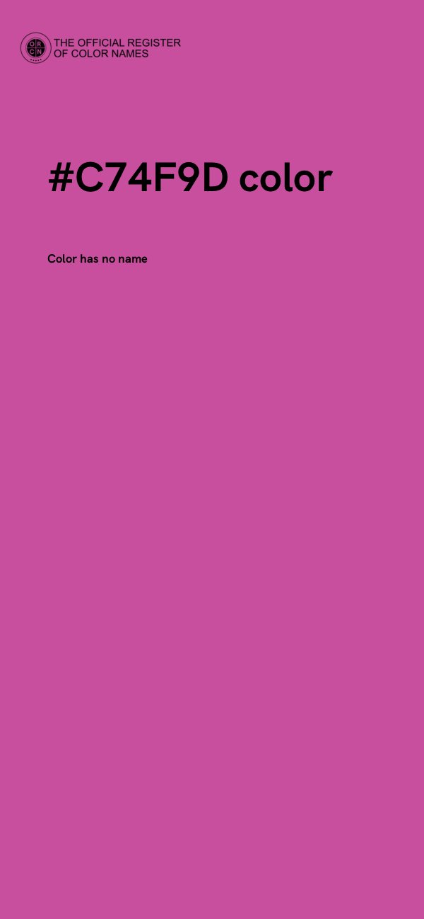 #C74F9D color image