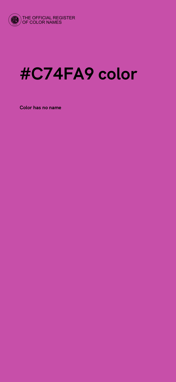 #C74FA9 color image