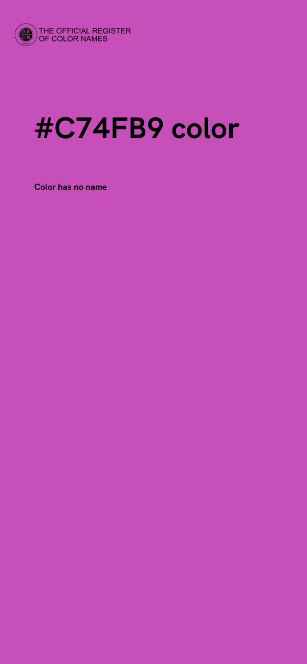 #C74FB9 color image