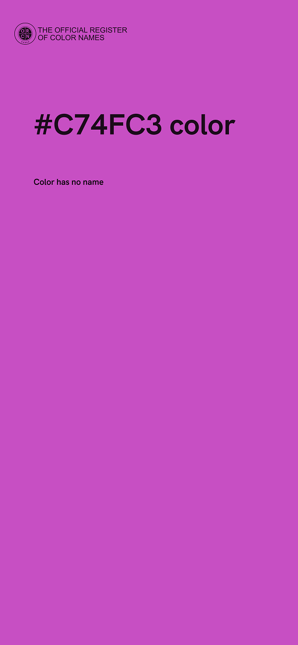 #C74FC3 color image