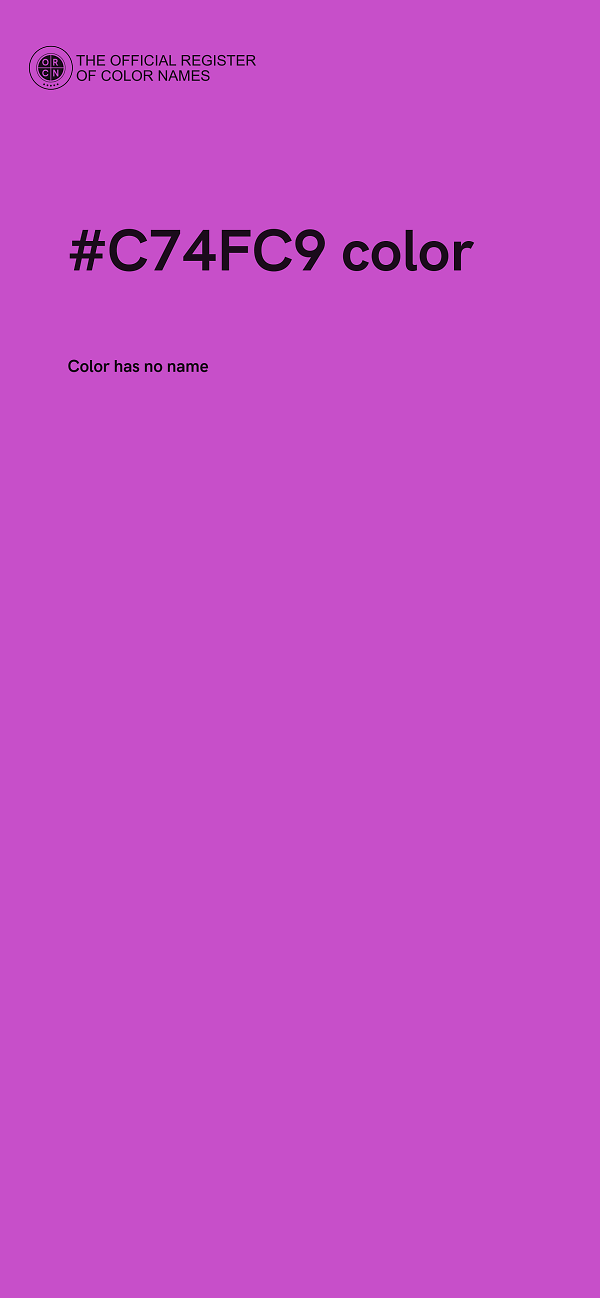 #C74FC9 color image