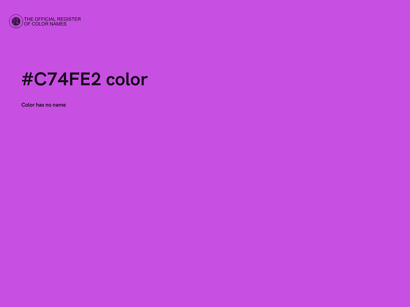 #C74FE2 color image