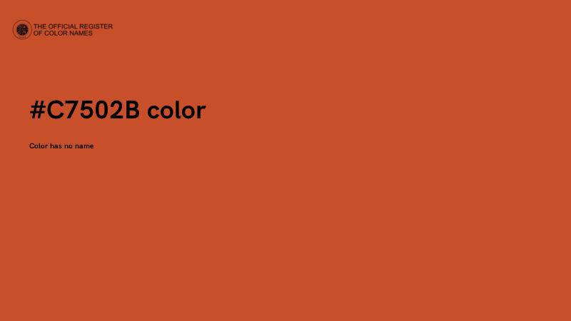 #C7502B color image