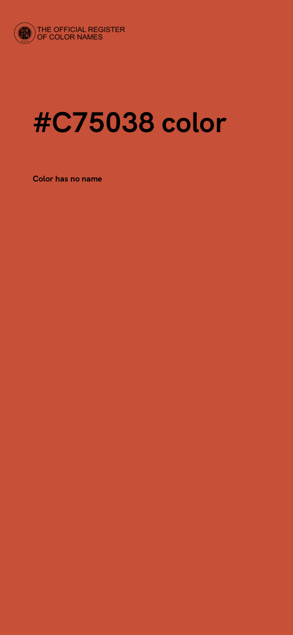 #C75038 color image