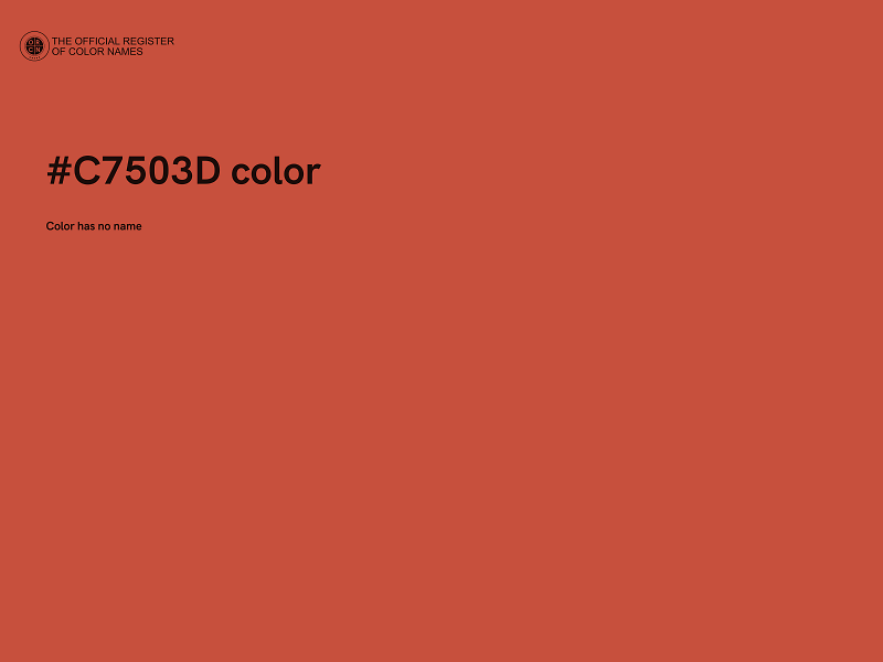 #C7503D color image