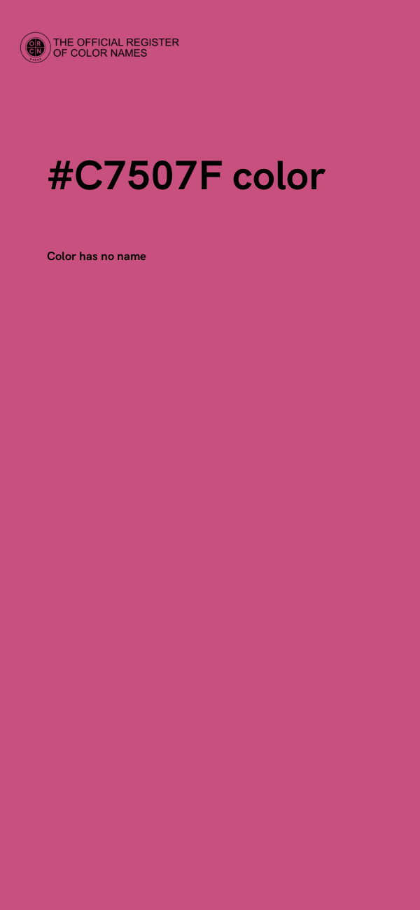 #C7507F color image