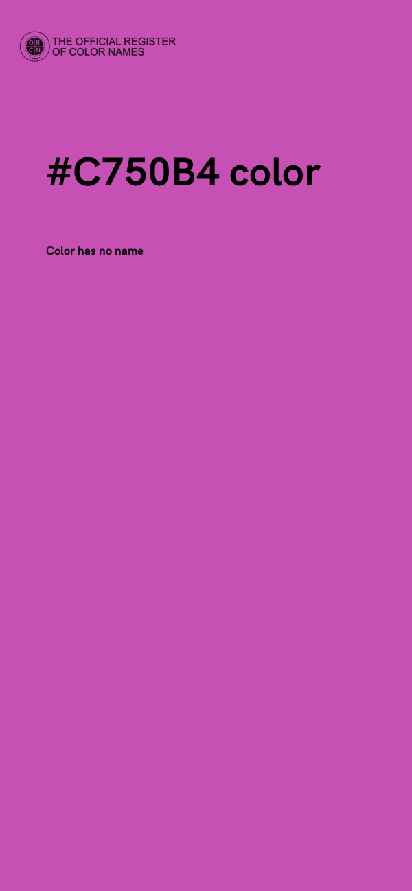 #C750B4 color image