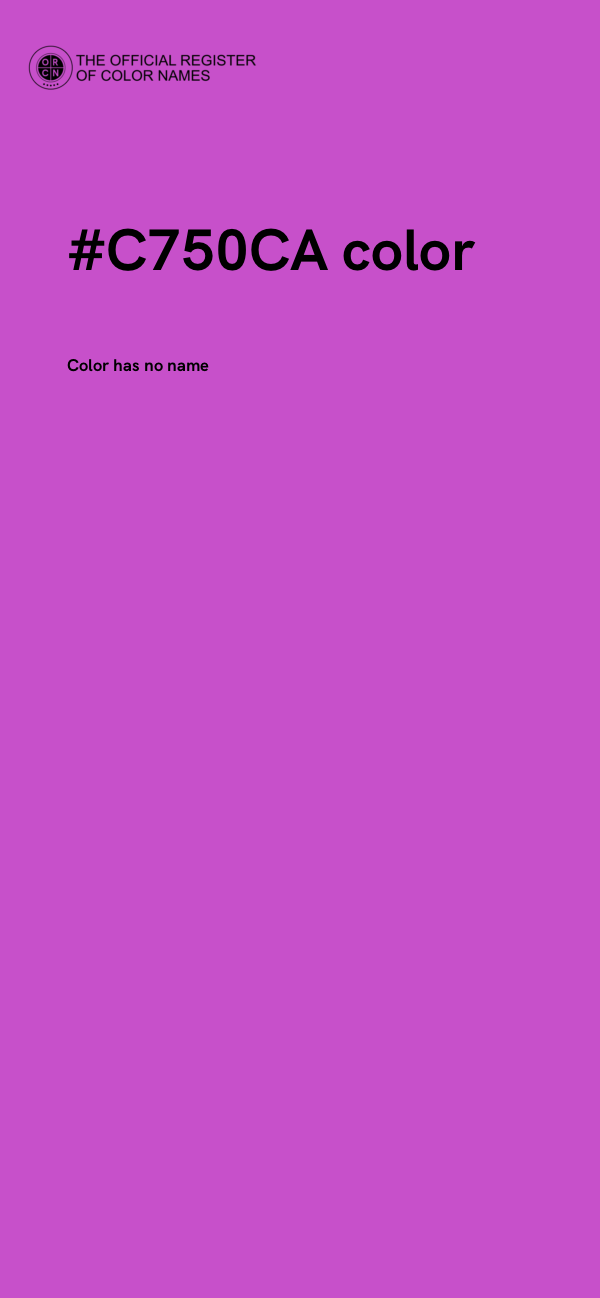 #C750CA color image