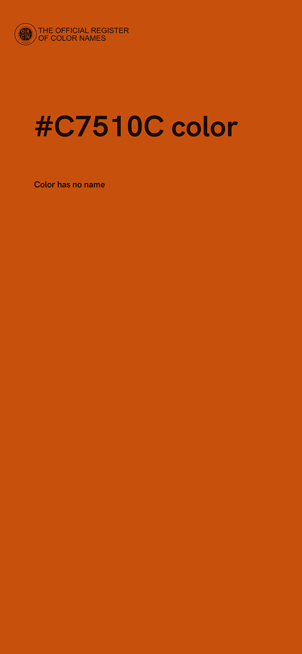 #C7510C color image