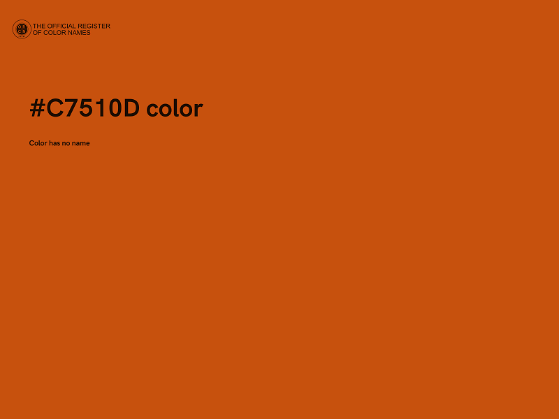 #C7510D color image
