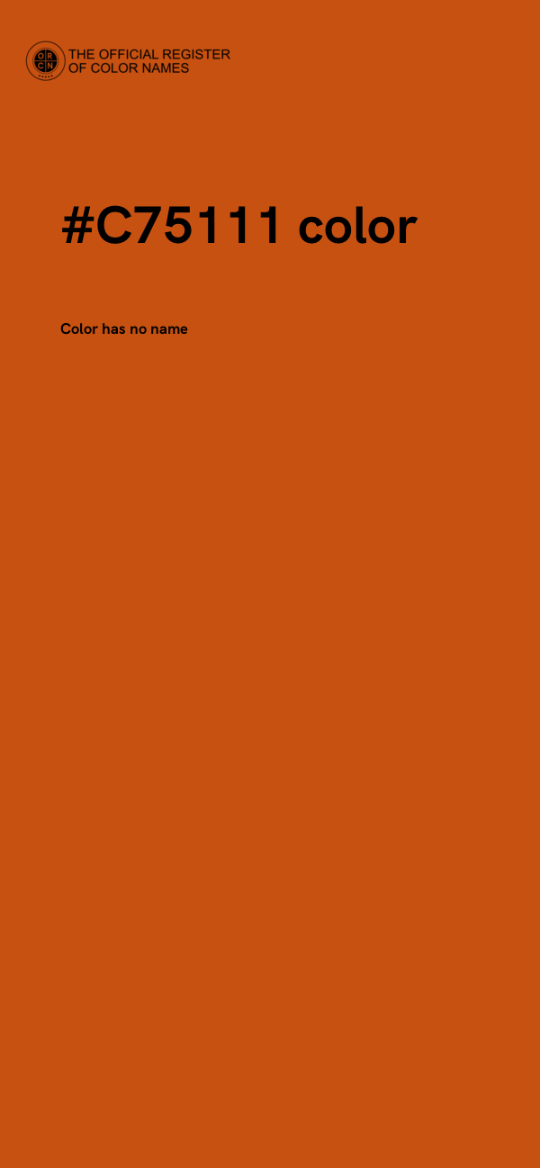 #C75111 color image