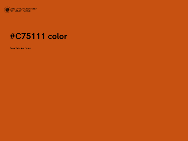 #C75111 color image