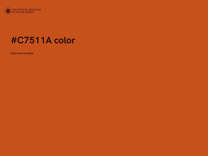 #C7511A color image