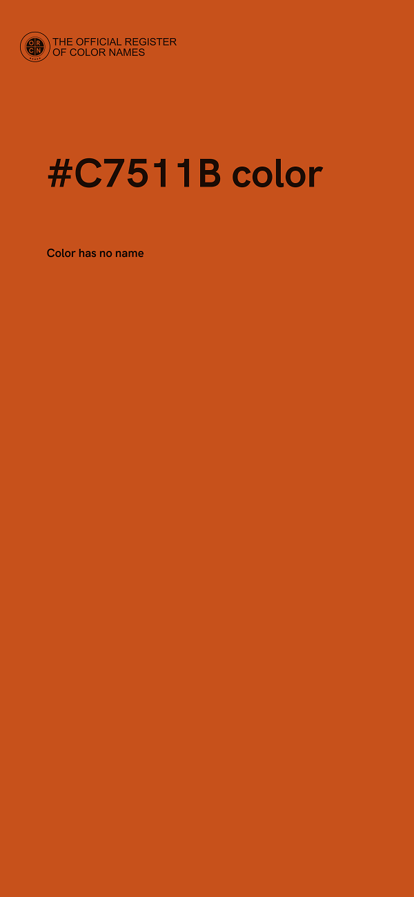 #C7511B color image