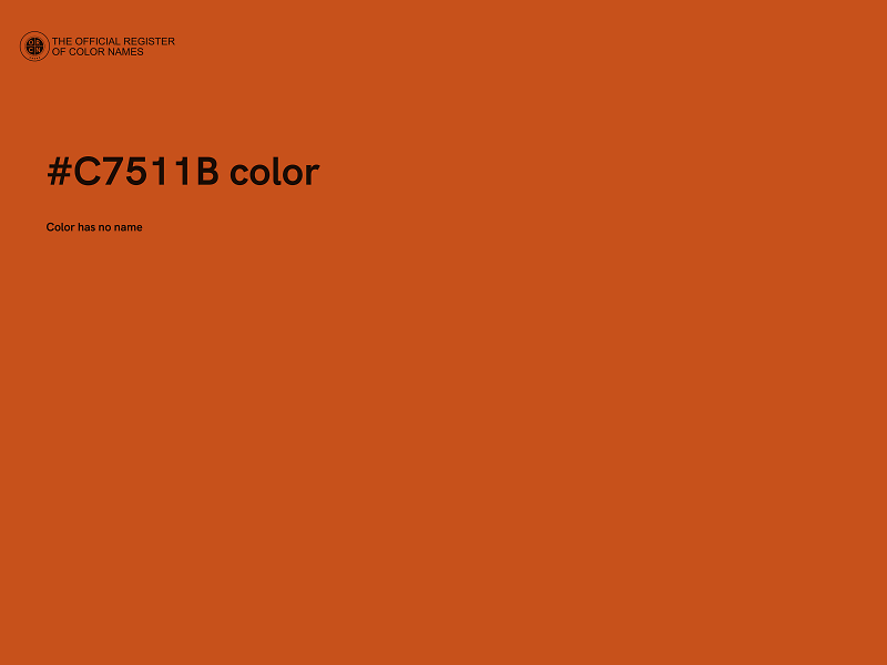 #C7511B color image