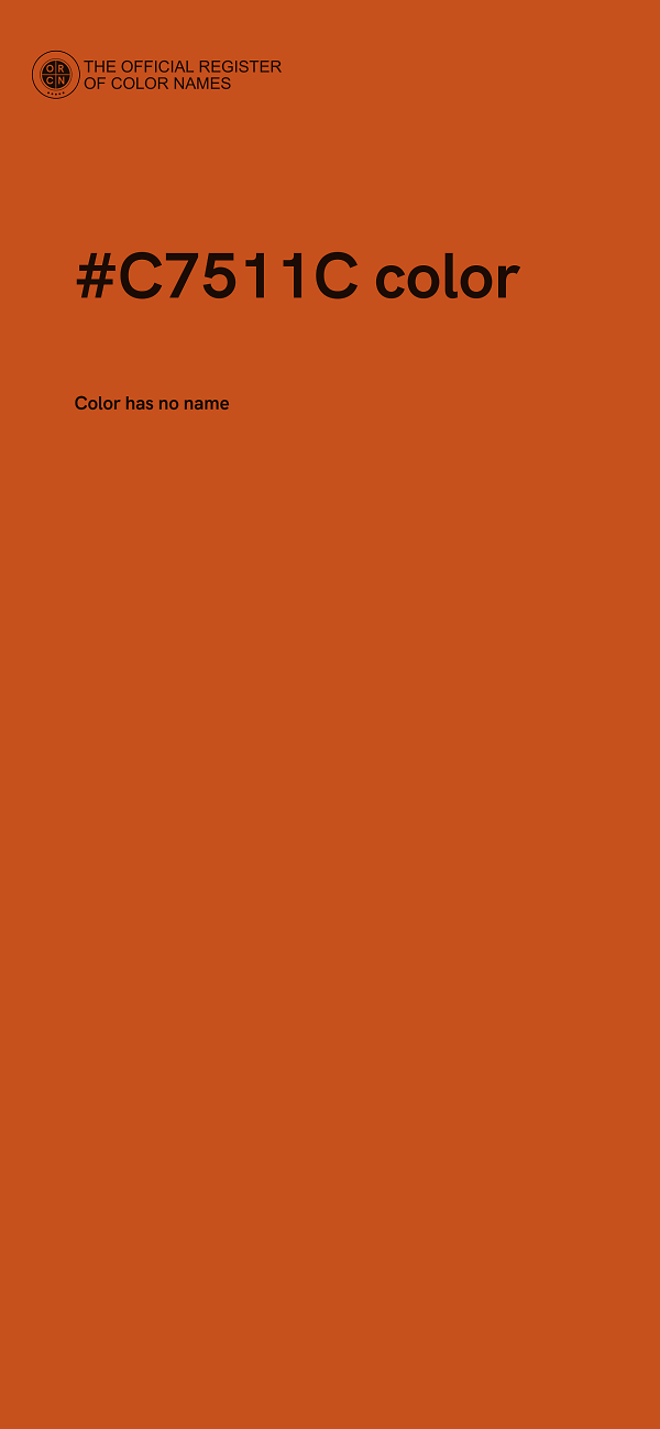 #C7511C color image