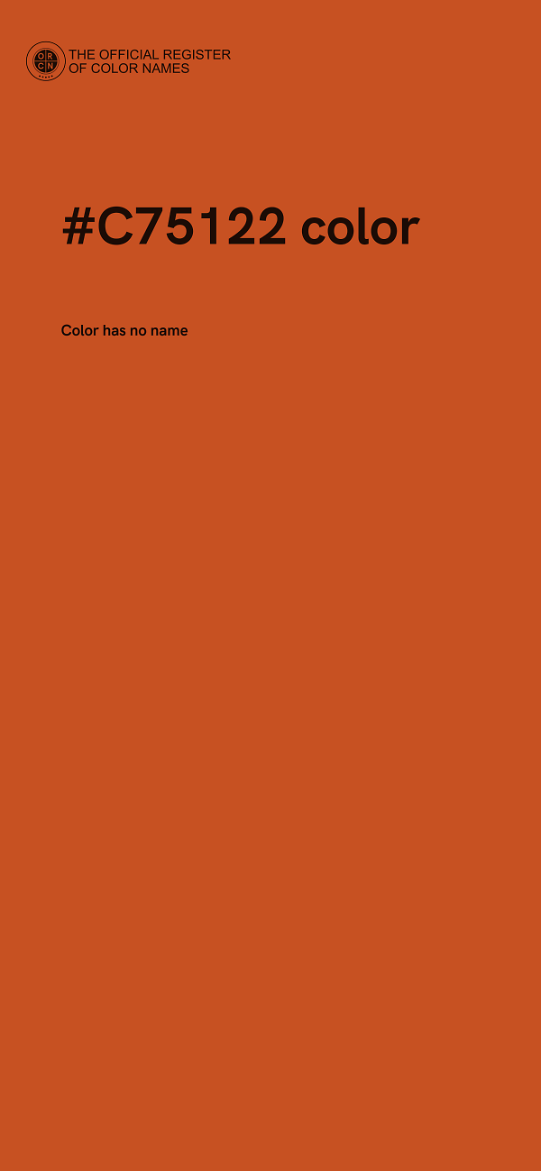 #C75122 color image