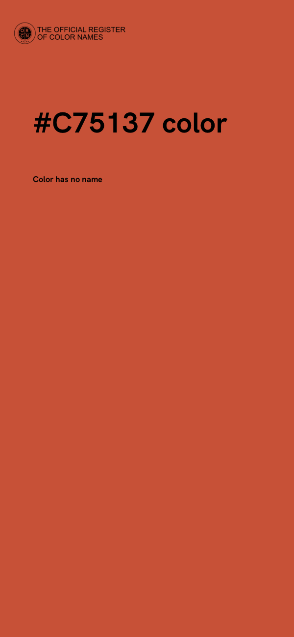 #C75137 color image
