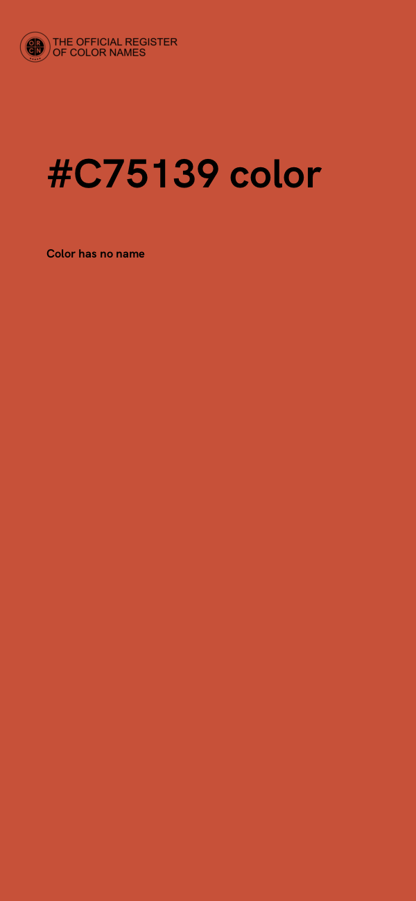 #C75139 color image