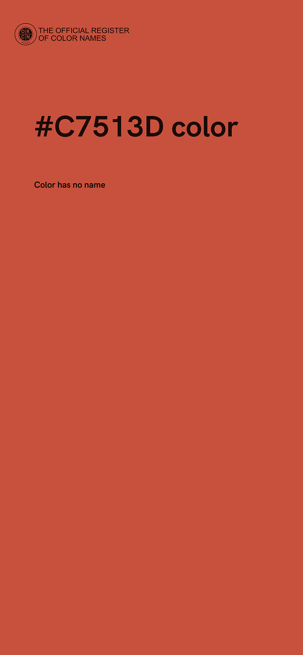 #C7513D color image