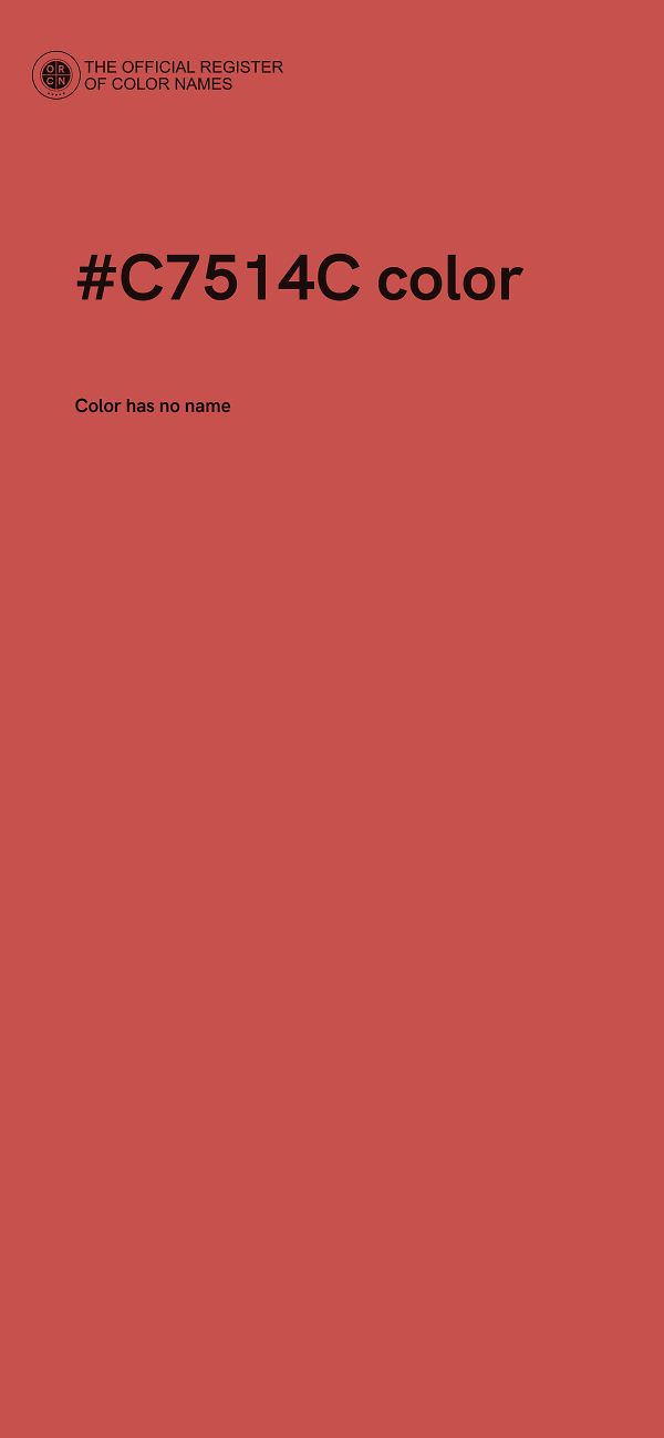 #C7514C color image