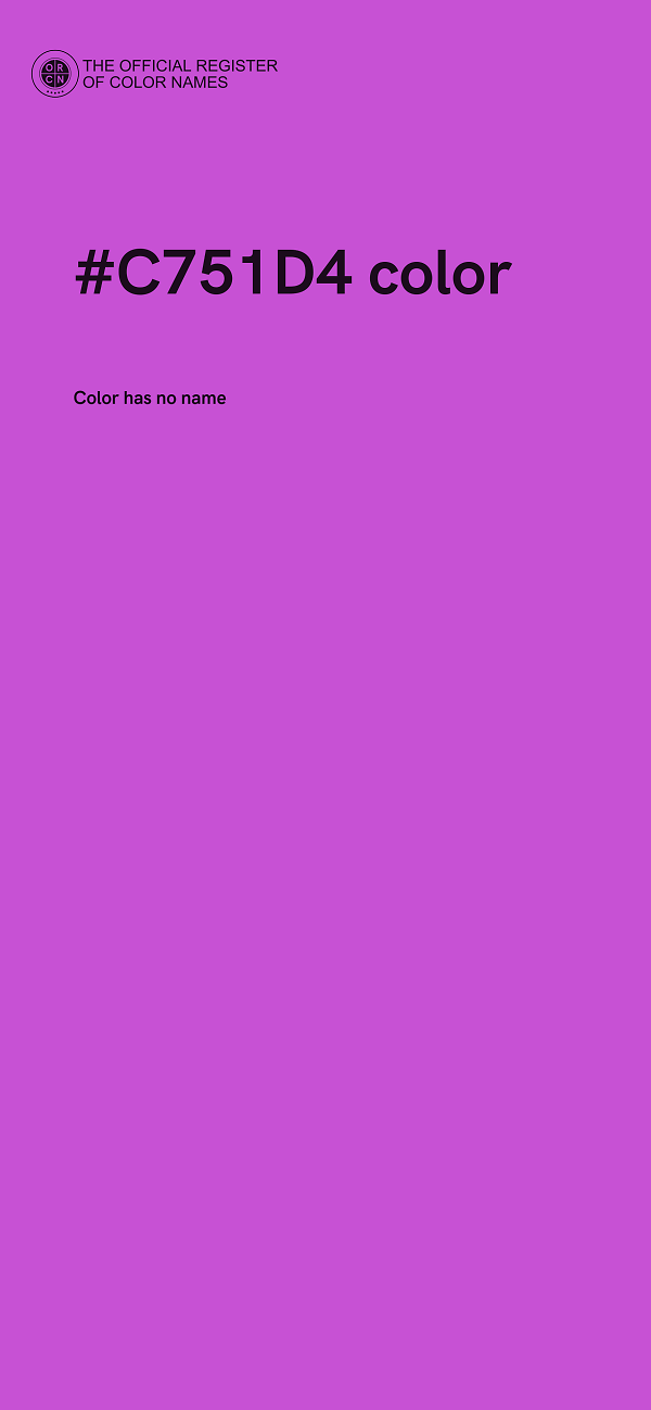#C751D4 color image