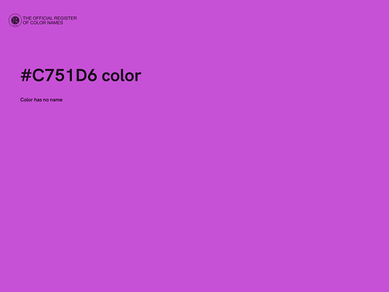 #C751D6 color image