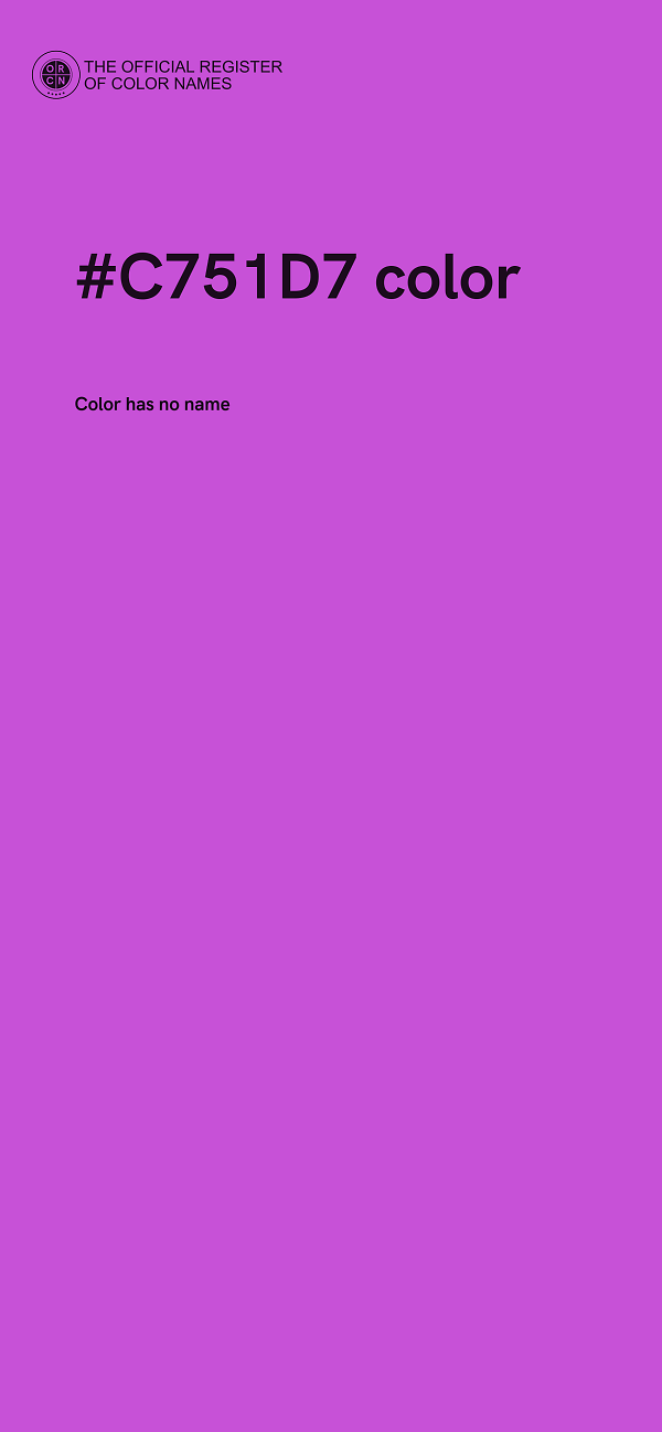 #C751D7 color image