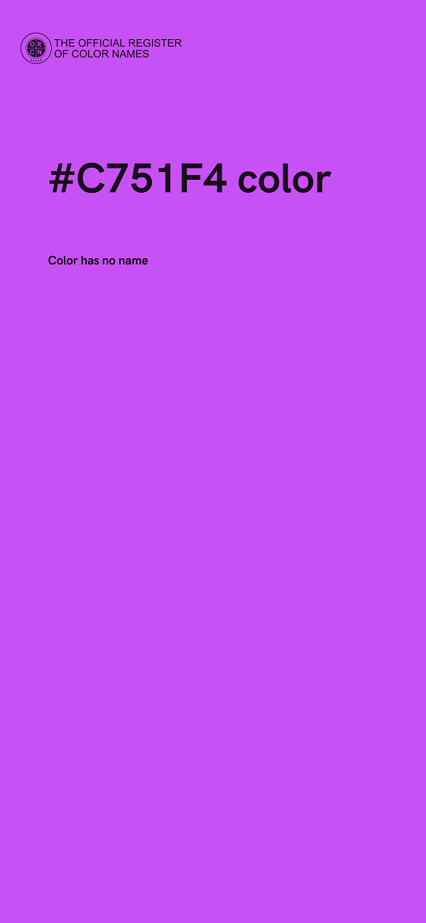 #C751F4 color image
