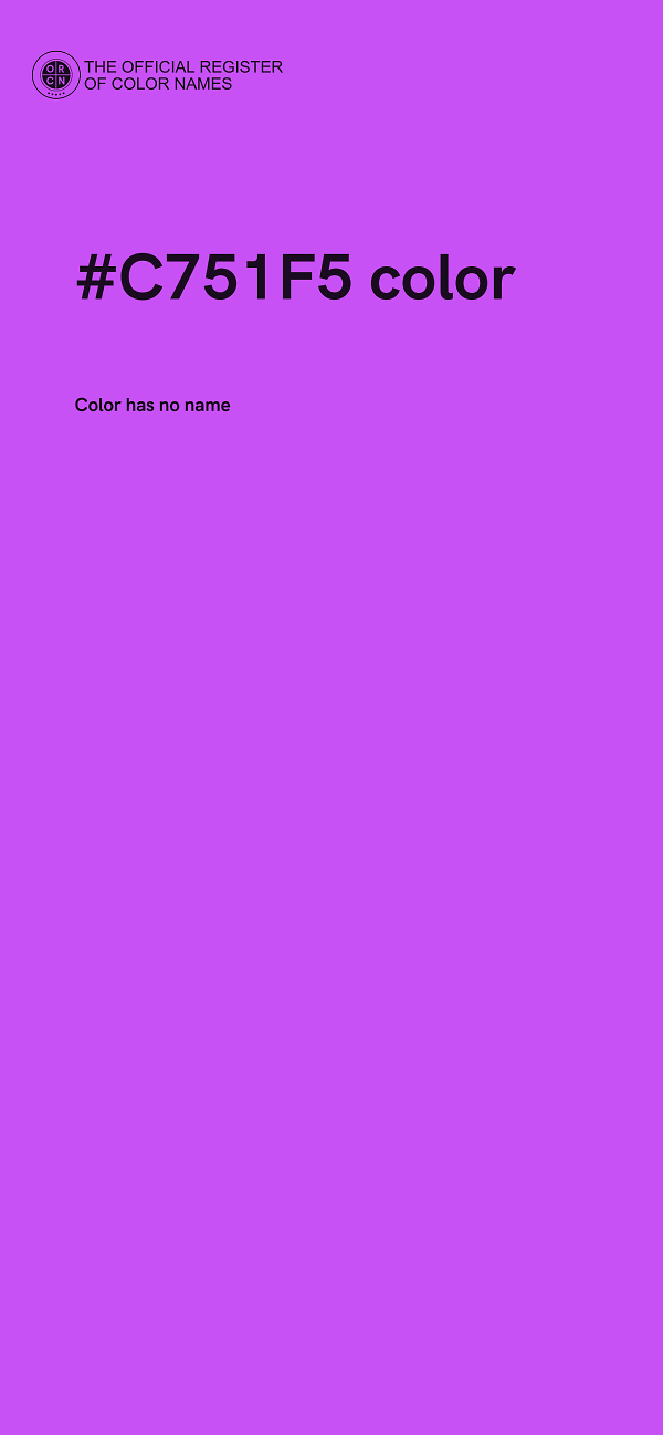 #C751F5 color image