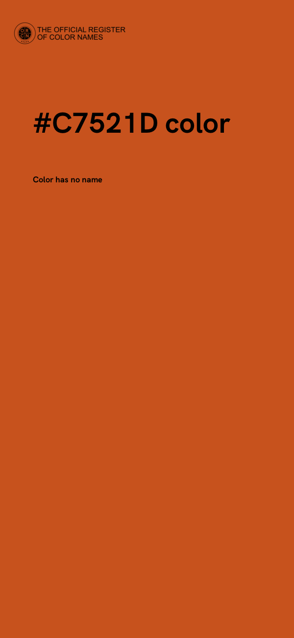 #C7521D color image