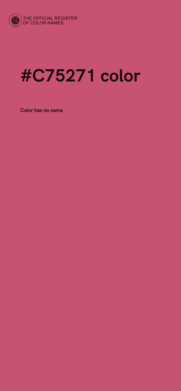 #C75271 color image