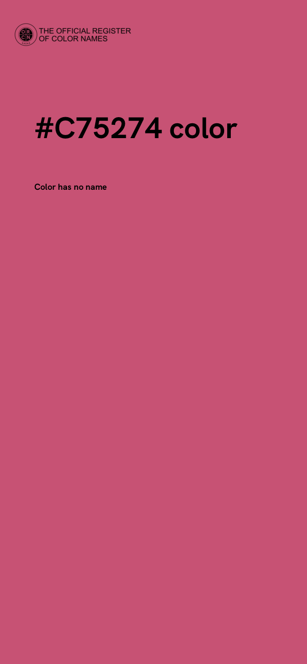 #C75274 color image