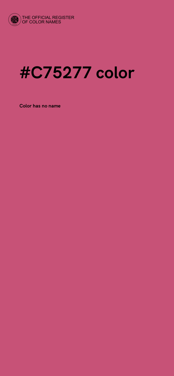 #C75277 color image