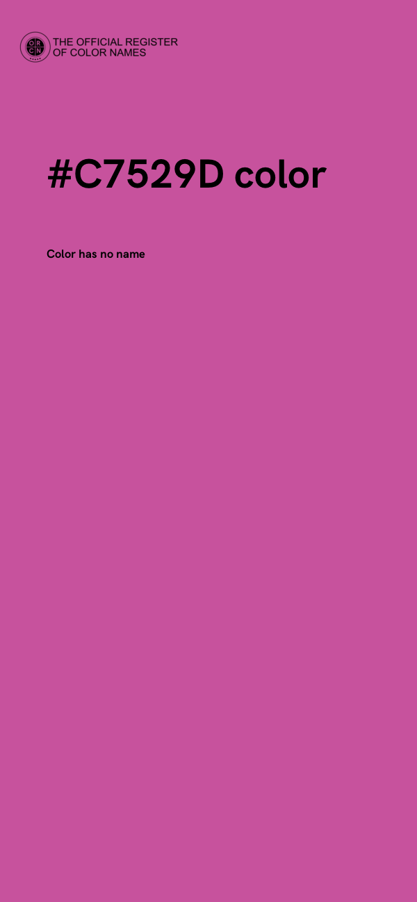 #C7529D color image