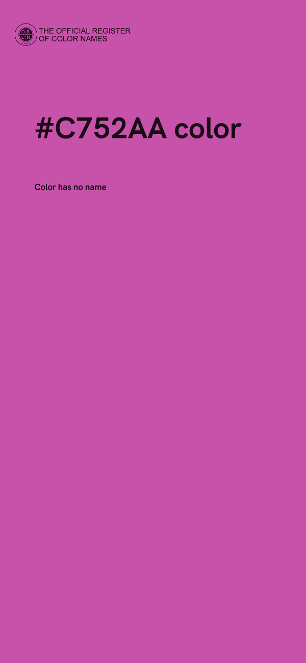 #C752AA color image