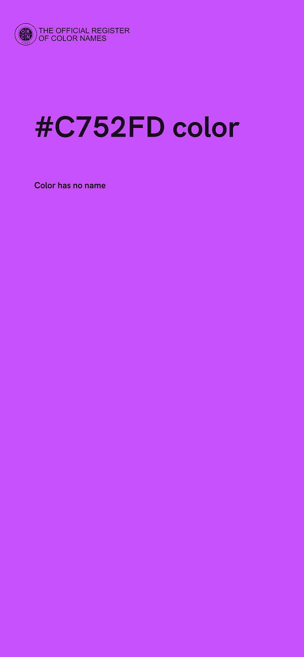 #C752FD color image