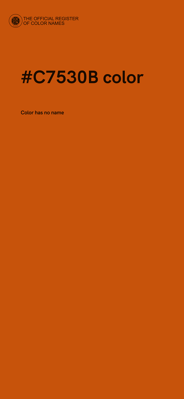 #C7530B color image