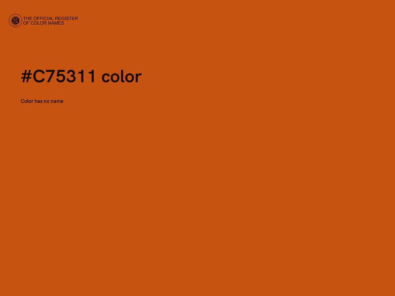 #C75311 color image