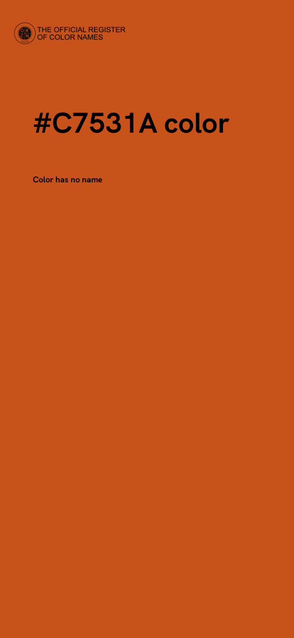 #C7531A color image