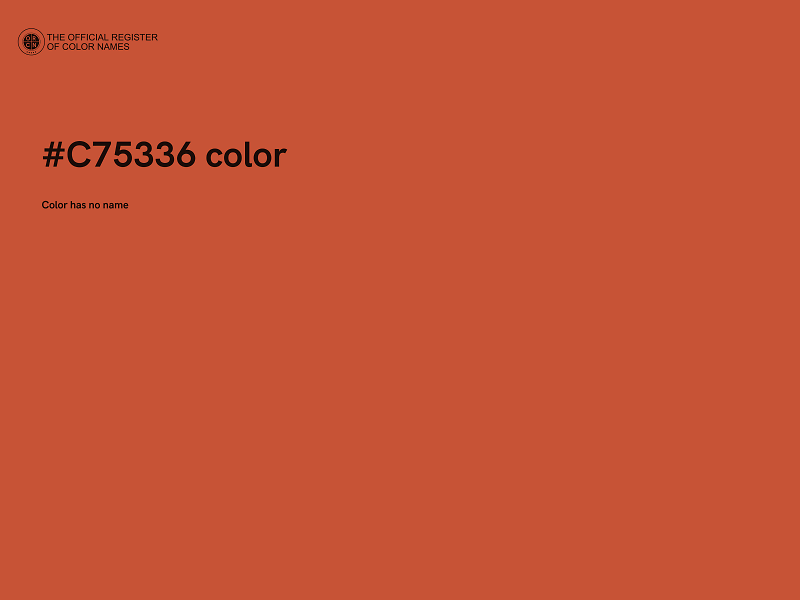 #C75336 color image