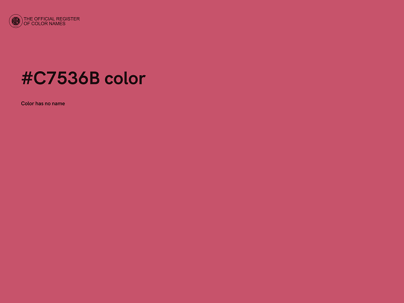 #C7536B color image