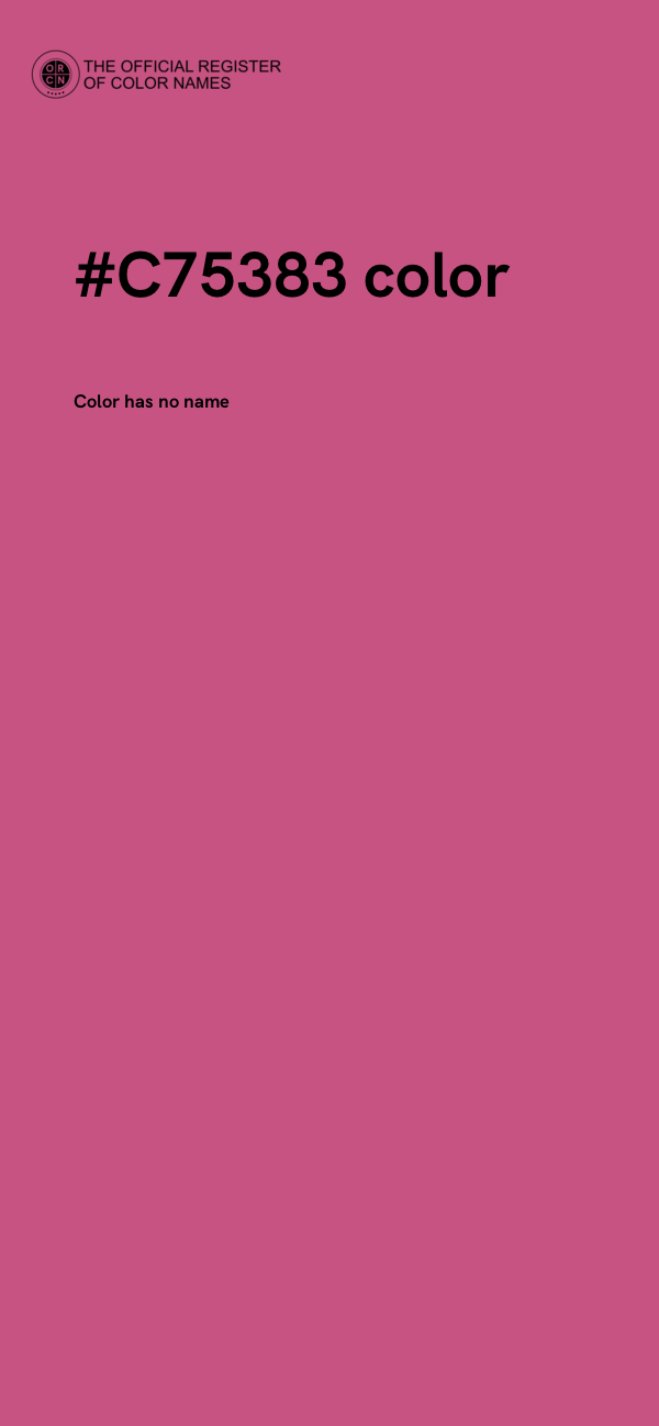 #C75383 color image