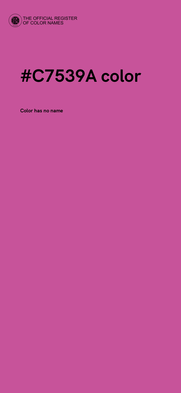 #C7539A color image