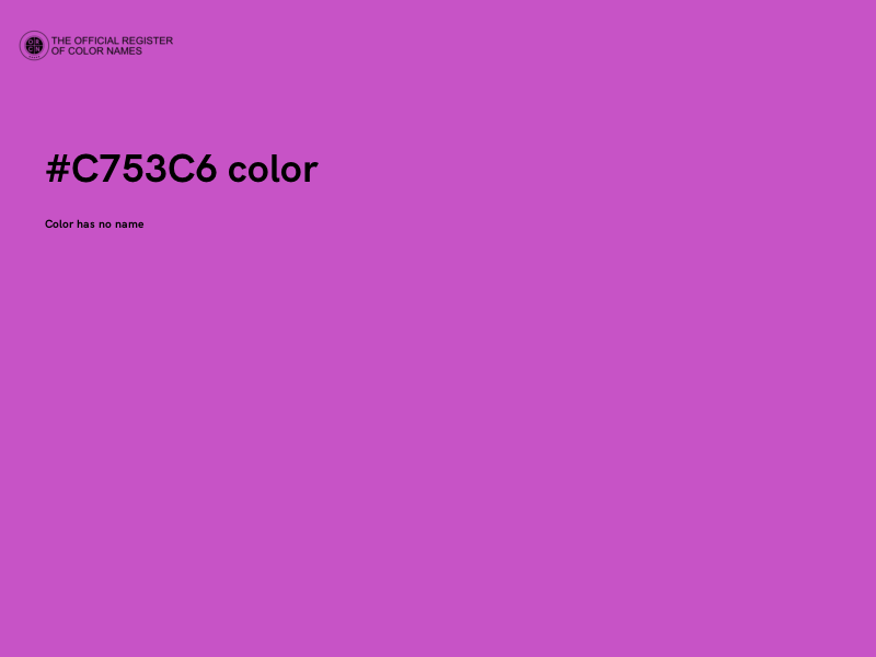 #C753C6 color image