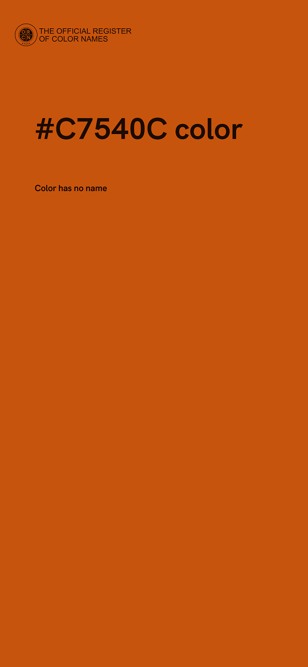 #C7540C color image
