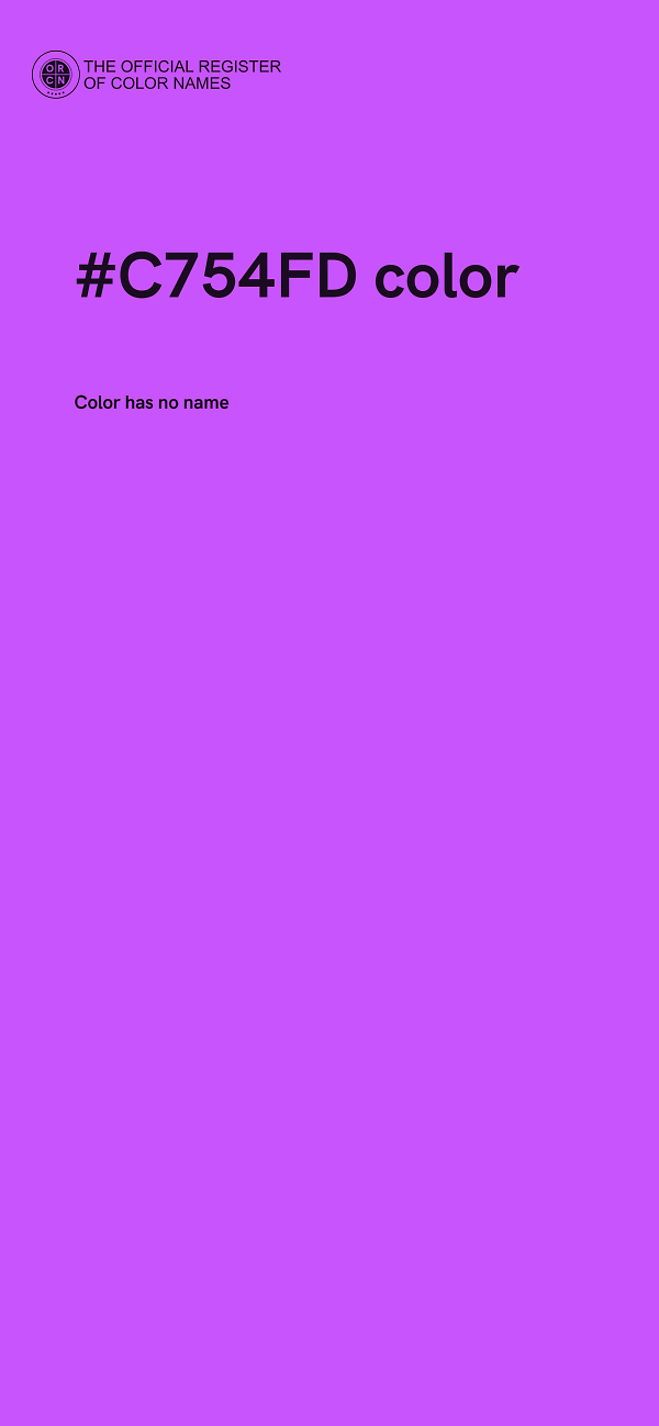 #C754FD color image