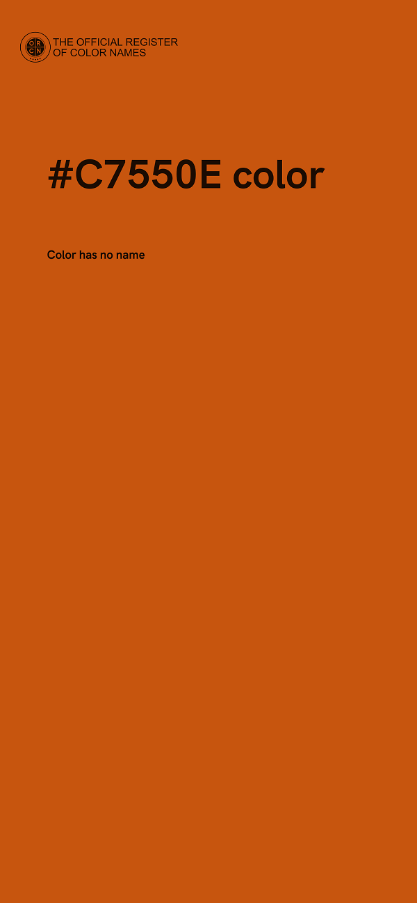 #C7550E color image