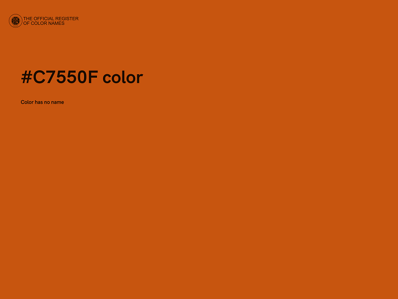 #C7550F color image