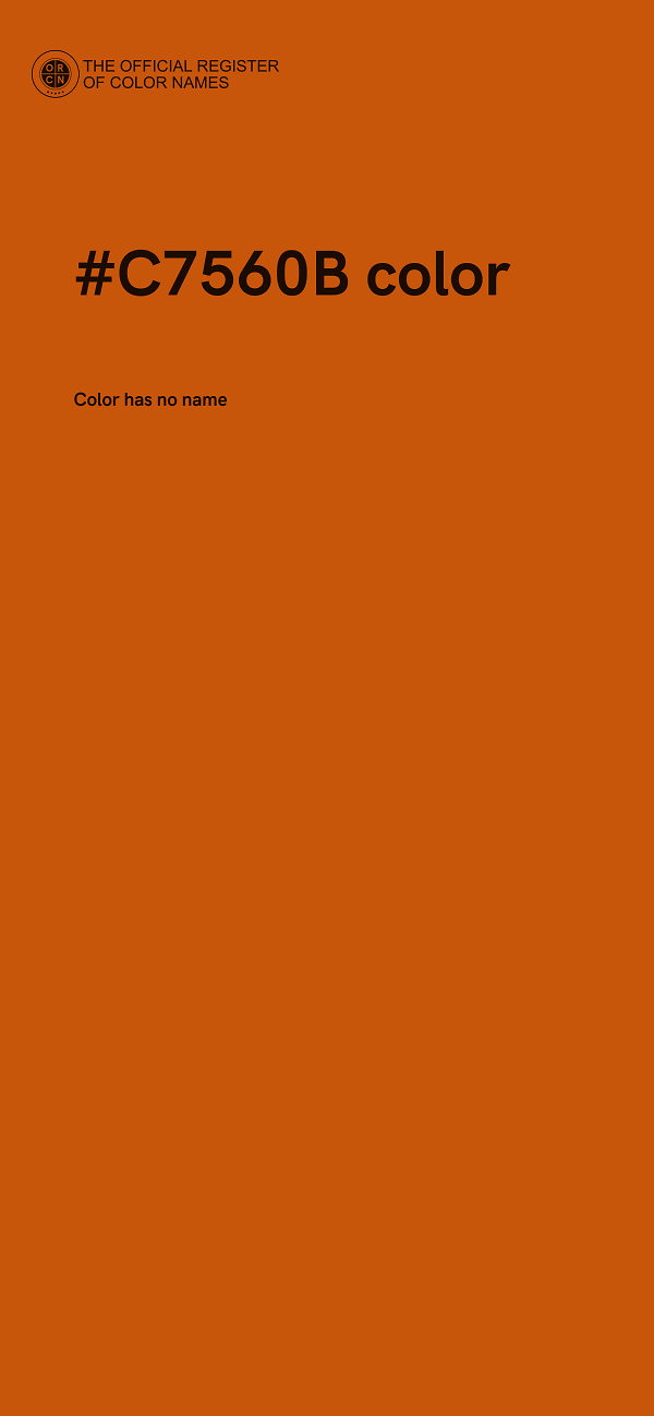 #C7560B color image